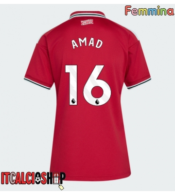 Manchester United Amad Diallo #16 Prima Maglia Femmina 2026-27 Manica Corta
